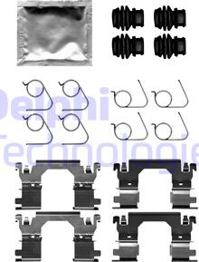 Delphi LX0701 - Set accesorii, placute frana www.parts5.com