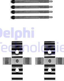 Delphi LX0702 - Set accesorii, placute frana www.parts5.com