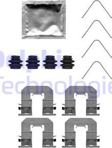 Delphi LX0716 - Accessory Kit for disc brake Pads www.parts5.com