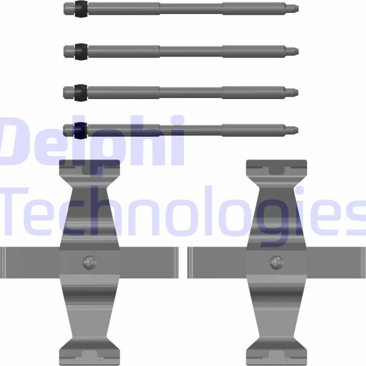 Delphi LX0785 - Set accesorii, placute frana www.parts5.com