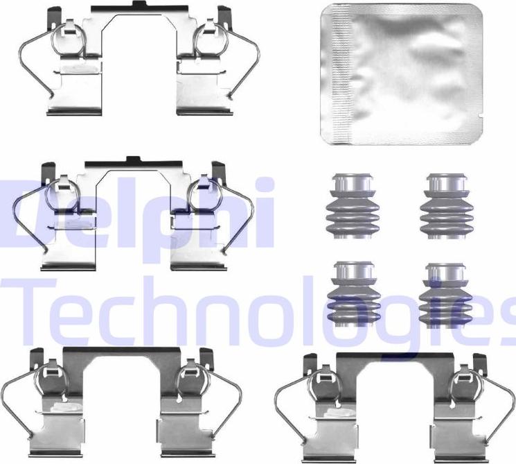 Delphi LX0786 - Accessory Kit for disc brake Pads parts5.com