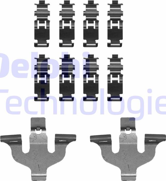 Delphi LX0724 - Accessory Kit for disc brake Pads www.parts5.com