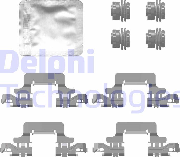 Delphi LX0777 - Accessory Kit for disc brake Pads www.parts5.com