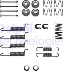 Delphi LY1406 - Set accesorii, saboti frana parcare www.parts5.com