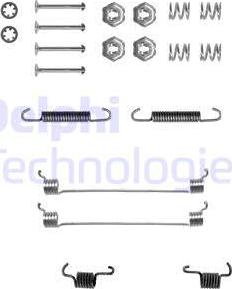 Delphi LY1055 - Tartozékkészlet, fékpofa www.parts5.com