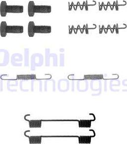 Delphi LY1104 - Zestaw akcesoriów, szczęki hamulcowe hamulca postojowego www.parts5.com