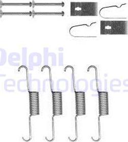 Delphi LY1398 - Komplet pribora, kočione papuče ručne kočnice www.parts5.com