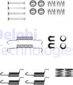 Delphi LY1367 - Set accesorii, saboti frana parcare www.parts5.com