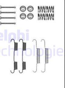 Delphi LY1385 - Set accesorii, saboti frana parcare www.parts5.com