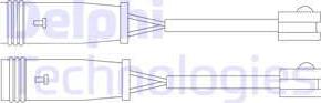 Delphi LZ0199 - Contacto de aviso, desgaste de los frenos www.parts5.com