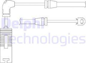 Delphi LZ0156 - Warning Contact, brake pad wear www.parts5.com