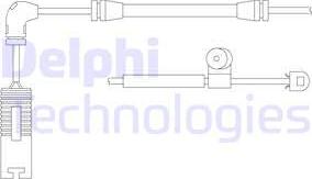 Delphi LZ0150 - Contacto de aviso, desgaste de los frenos www.parts5.com