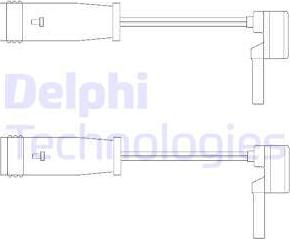 Delphi LZ0153 - Сигнализатор, износ тормозных колодок www.parts5.com