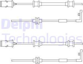 Delphi LZ0152 - Warning Contact, brake pad wear www.parts5.com