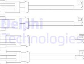 Delphi LZ0189 - Сигнализатор, износ тормозных колодок www.parts5.com