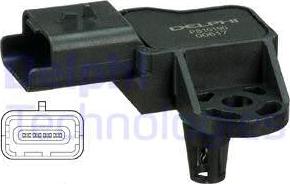 Delphi PS10190 - Air Pressure Sensor, height adaptation www.parts5.com