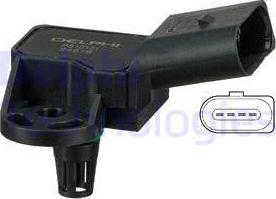 Delphi PS10161 - Sensor, presión colector de admisión www.parts5.com