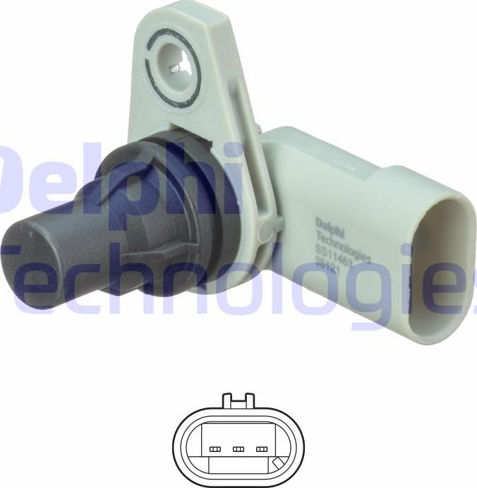 Delphi SS11463 - Senzor,pozitie ax cu came www.parts5.com