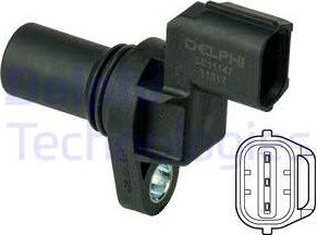 Delphi SS11147 - Senzor,pozitie ax cu came www.parts5.com