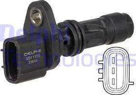 Delphi SS11155 - Sensor, camshaft position www.parts5.com