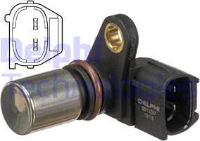 Delphi SS11257 - Sensor, crankshaft pulse www.parts5.com