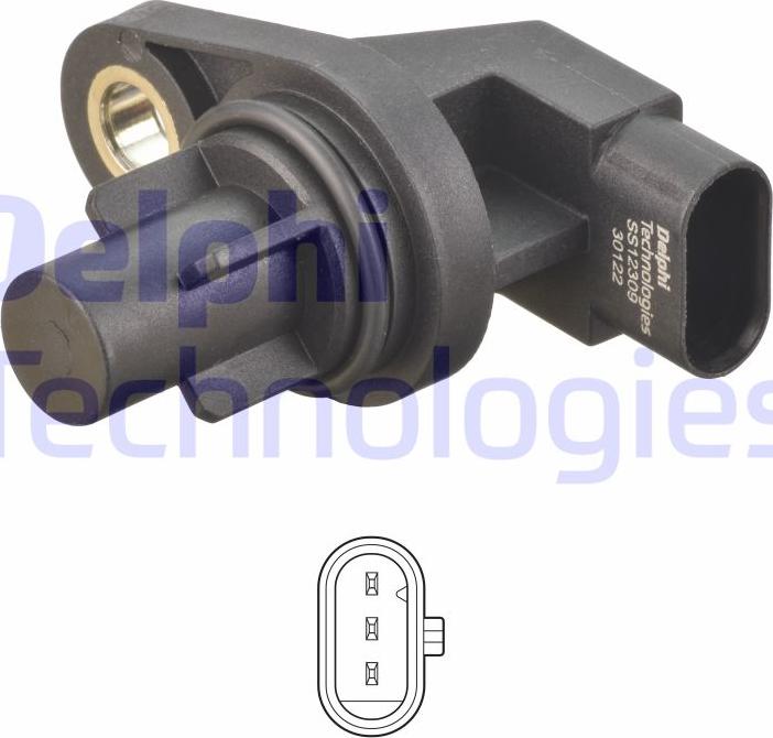 Delphi SS12309-12B1 - Senzor,pozitie ax cu came www.parts5.com