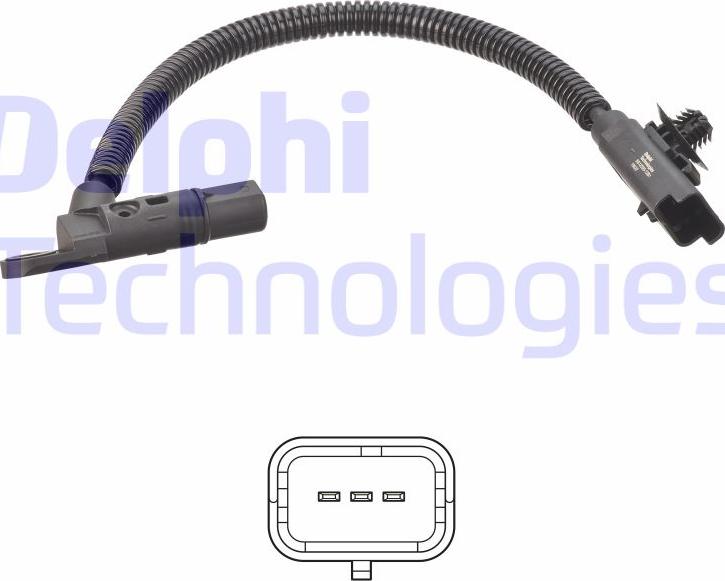 Delphi SS12293-12B1 - Senzor,pozitie ax cu came www.parts5.com