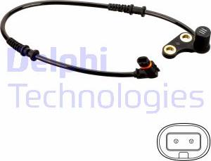 Delphi SS20492 - Sensor, wheel speed parts5.com