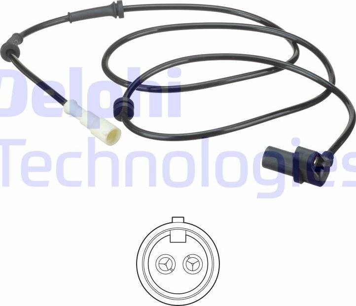 Delphi SS20589 - Senzor, broj okretaja kotača www.parts5.com