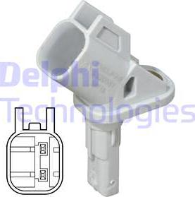 Delphi SS20581 - Sensor, Raddrehzahl www.parts5.com