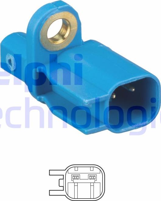 Delphi SS20607 - Sensor, wheel speed parts5.com