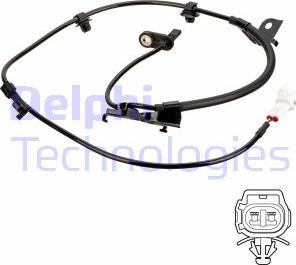 Delphi SS20821 - Sensor, revoluciones de la rueda www.parts5.com