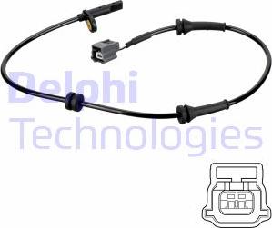 Delphi SS20796 - Senzor,turatie roata www.parts5.com