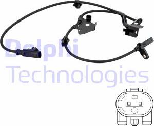 Delphi SS20752 - Sensor, wheel speed www.parts5.com