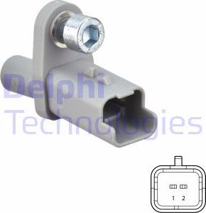 Delphi SS20767 - Czujnik, prędkość obrotowa koła www.parts5.com