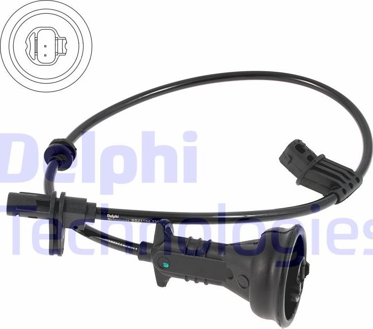 Delphi SS21154-12B1 - Датчик, обороти на колелото www.parts5.com