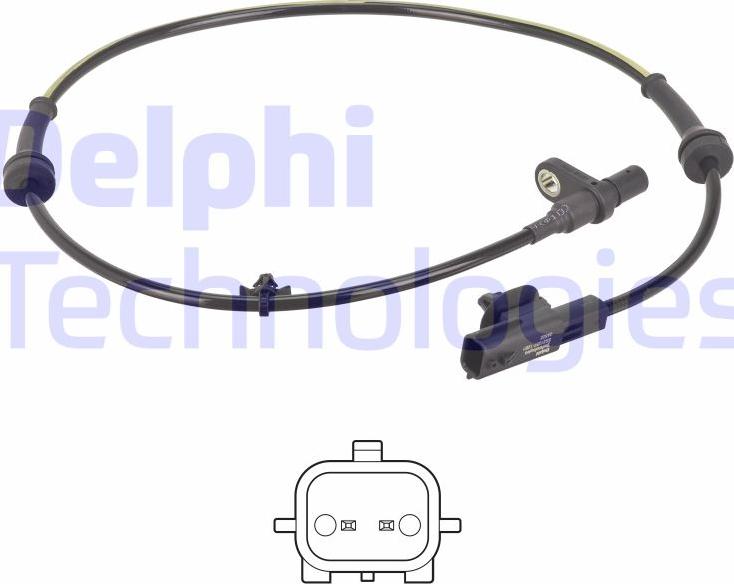 Delphi SS21257-12B1 - Senzor,turatie roata www.parts5.com