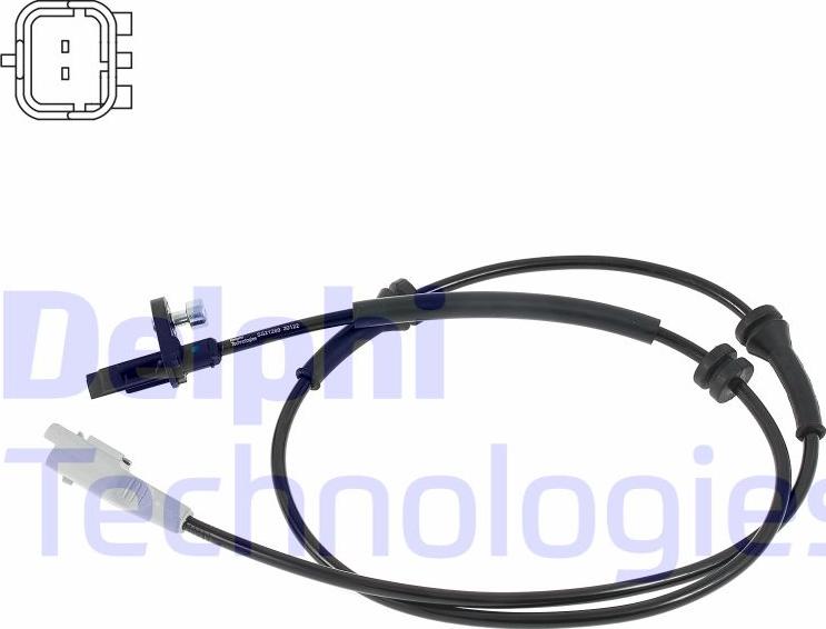 Delphi SS21269-12B1 - Sensor, wheel speed www.parts5.com