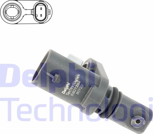 Delphi SS21264-12B1 - Senzor, broj okretaja kotača www.parts5.com