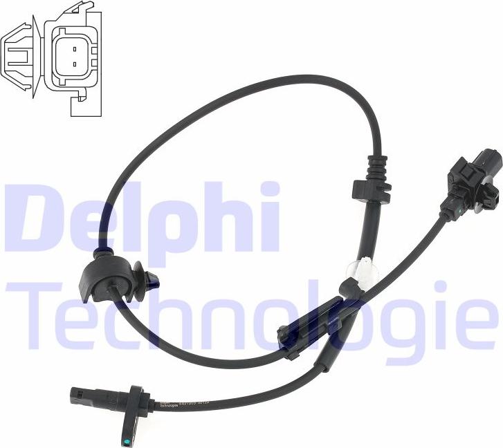 Delphi SS21203-12B1 - Датчик ABS, частота вращения колеса www.parts5.com