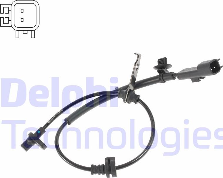 Delphi SS21234-12B1 - Sensor, revoluciones de la rueda www.parts5.com