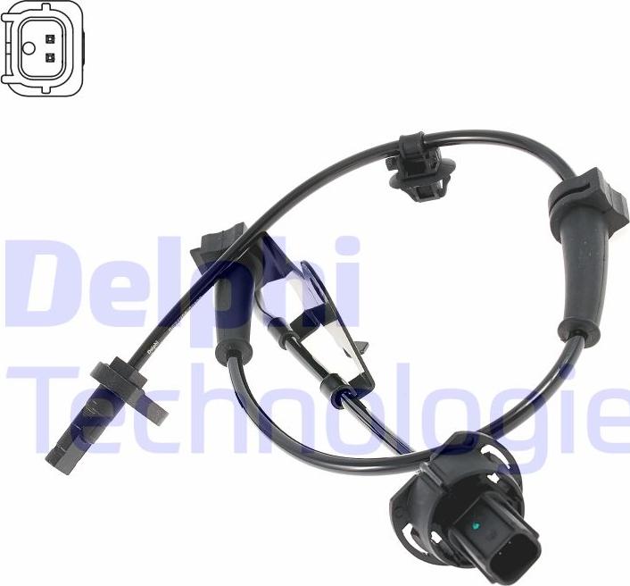 Delphi SS21226-12B1 - Sensor, wheel speed www.parts5.com