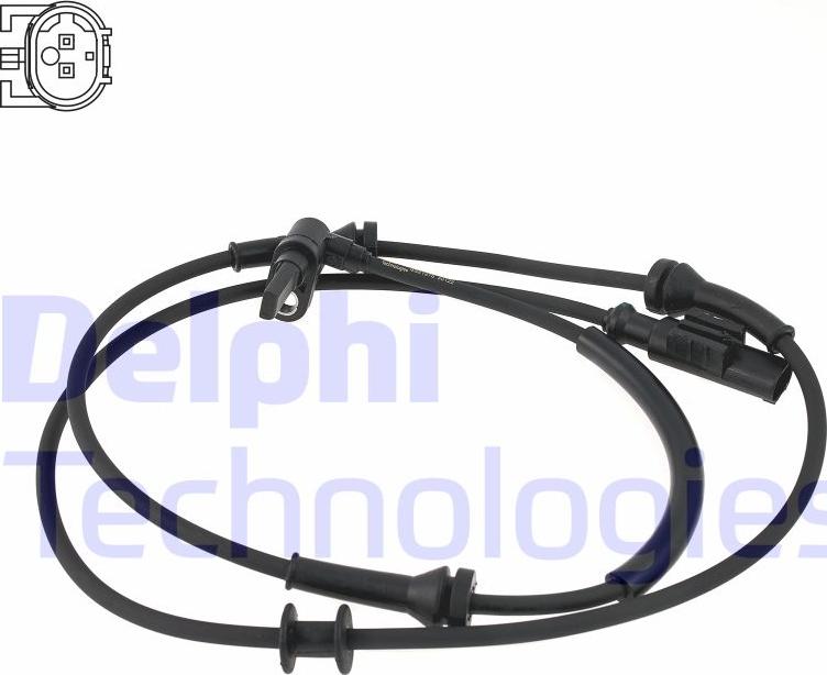 Delphi SS21278-12B1 - Sensor, wheel speed www.parts5.com