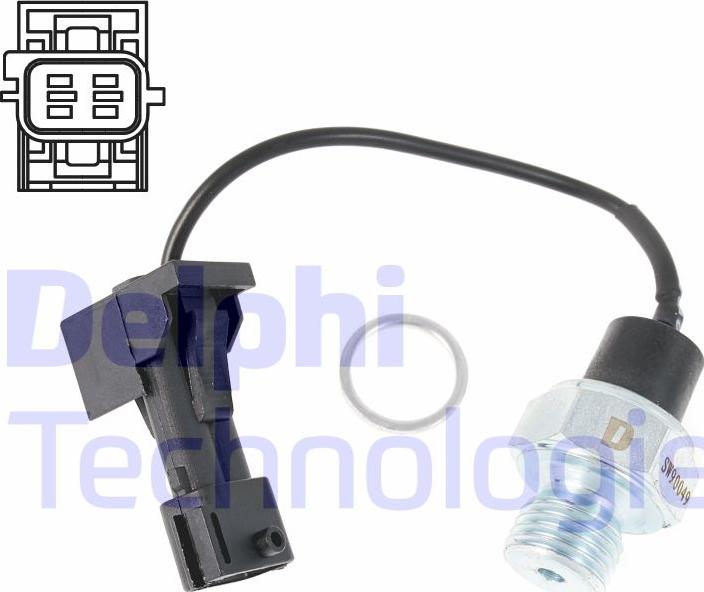 Delphi SW90049 - Sensor, presión de aceite www.parts5.com