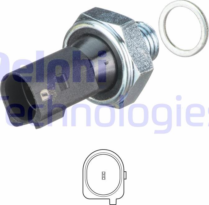 Delphi SW90056 - Датчик, налягане на маслото www.parts5.com