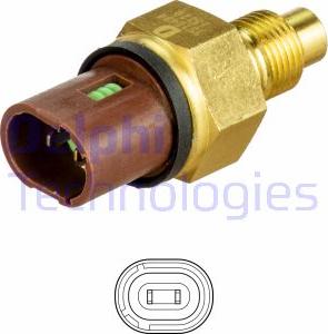 Delphi TS10484 - Датчик, температура на охладителната течност www.parts5.com