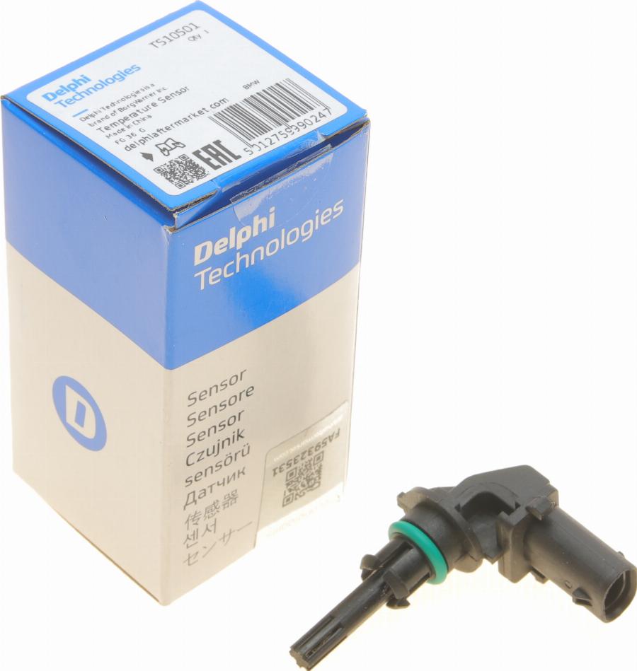 Delphi TS10501 - Sensor, temperatura del aire de admisión www.parts5.com