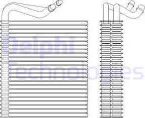 Delphi TSP0525202 - Evaporator, air conditioning www.parts5.com