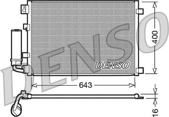 Denso DCN46002 - Condensador, aire acondicionado www.parts5.com