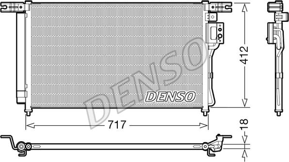 Denso DCN41008 - Condenser, air conditioning www.parts5.com